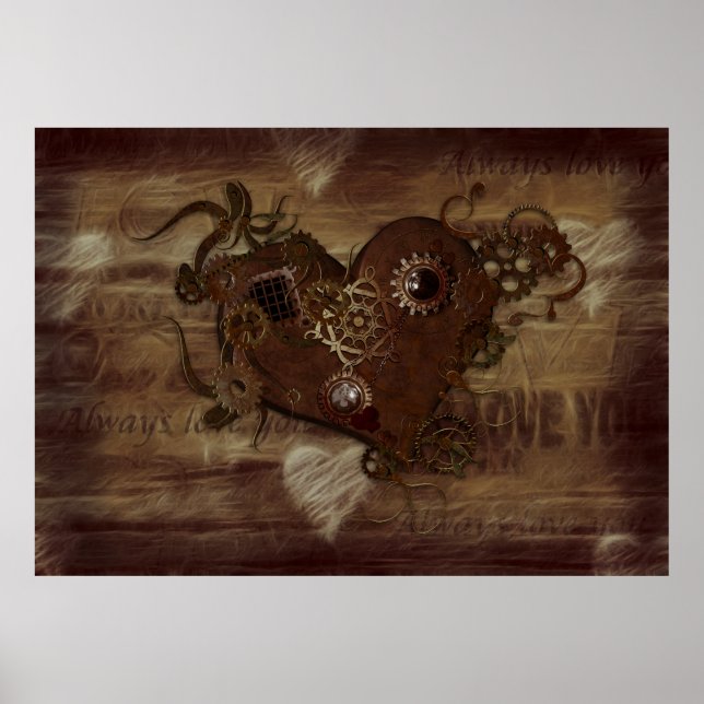 Póster Steampunk Love (Frente)