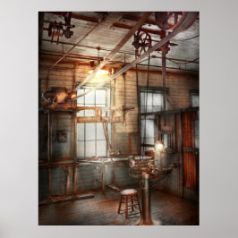Póster Steampunk - Maquinista - La estación de afilado
