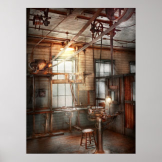 Póster Steampunk - Maquinista - La estación de afilado