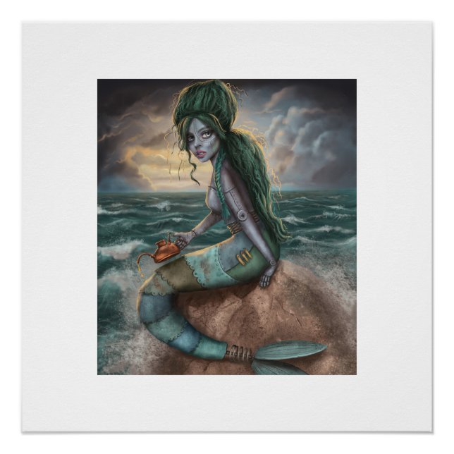 Póster Steampunk Mermaid (Anverso)