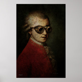 Póster Steampunk Mozart