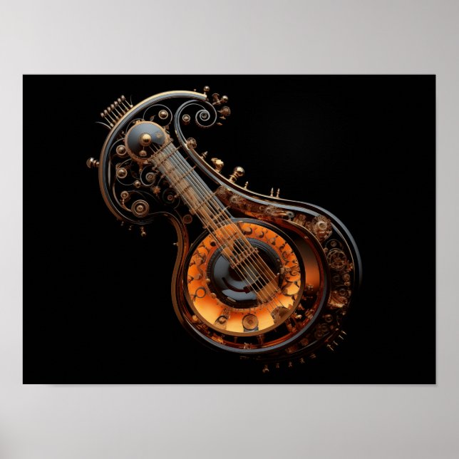 Póster Steampunk Musical Instrument (Frente)