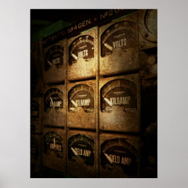 Póster Steampunk - Naval - Electric - Power Grid