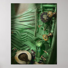 Póster Steampunk - Naval - Fontanería - La cabeza