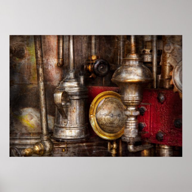 Póster Steampunk - Necesita aceite (Frente)