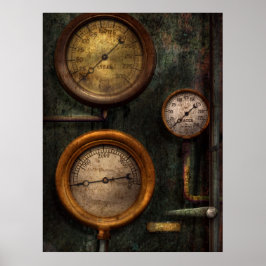 Póster Steampunk - Plomería - Éxito en la medición