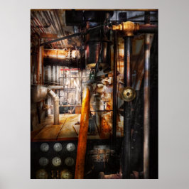 Póster Steampunk - Plumba - Tuberías