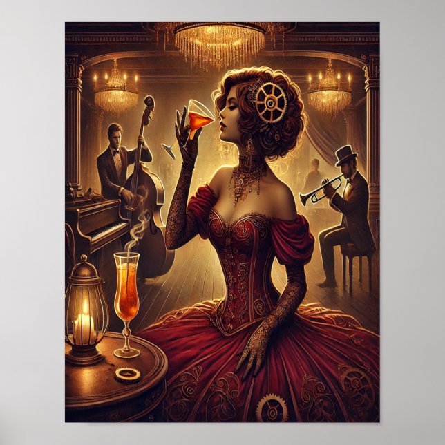 Póster Steampunk Poster 22, The Blackout Seductress (Frente)