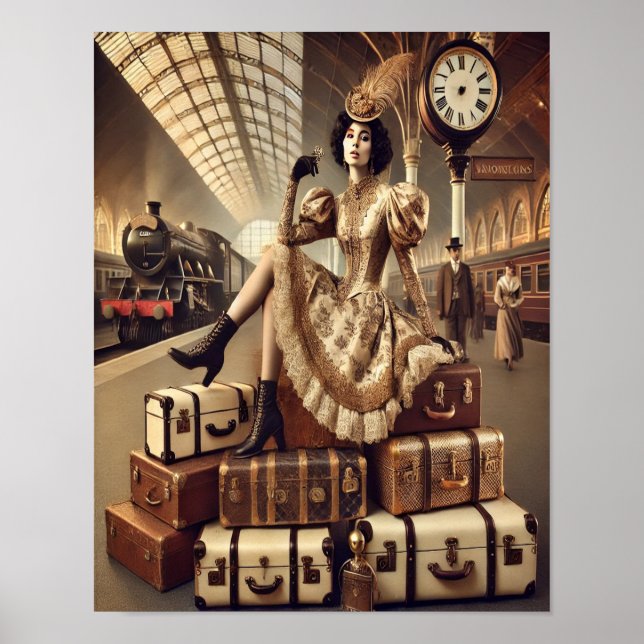 Póster Steampunk Poster 41, la altitud del carrito de equ (Frente)