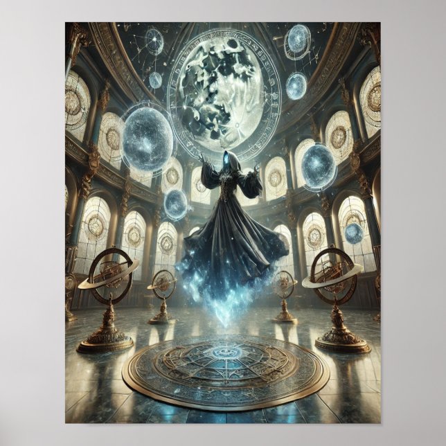 Póster Steampunk Poster 47 The Lunar Sorceress (Frente)