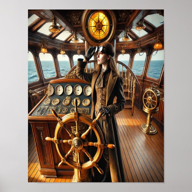 Póster Steampunk Poster 75 The Nautical Navigator (Frente)