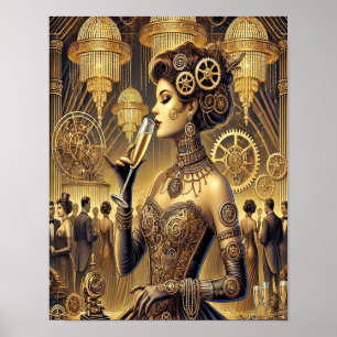 Póster Steampunk Poster 7, la cibersocialita