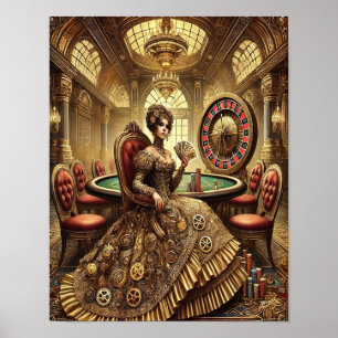 Póster Steampunk Poster 8, La Reina del Gran Casino