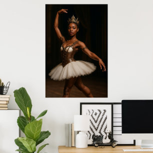 Póster Steampunk Royal Ballerina Elegante Fantasía