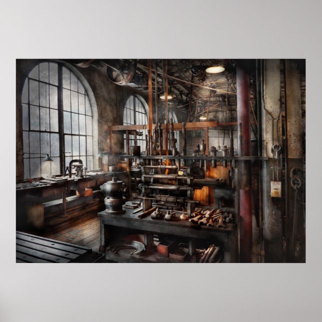 Póster Steampunk - Sala - Estudio Steampunk (Frente)