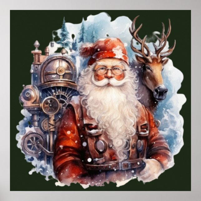 Póster Steampunk Santa Poster (Frente)