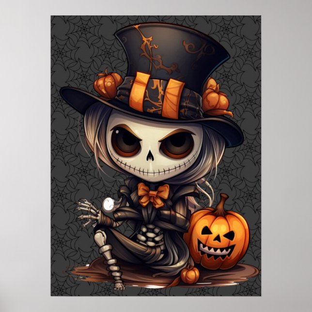 Póster Steampunk Skeleton Art Poster (Frente)