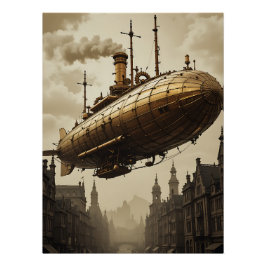 Póster Steampunk Skies: Victorian Adventure