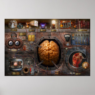 Póster Steampunk - Sobrecarga de información