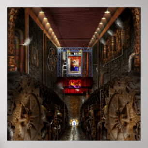 Póster Steampunk - Sociedad distópica