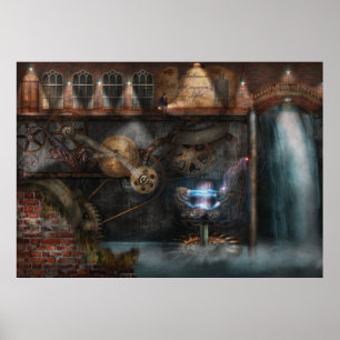 Póster Steampunk - Sociedad Industrial