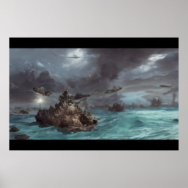 Póster Steampunk Spaceship (Frente)