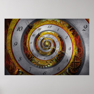 Póster Steampunk - Spiral - Infinite time