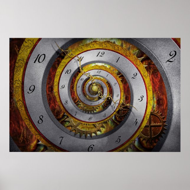 Póster Steampunk - Spiral - Infinite time (Frente)