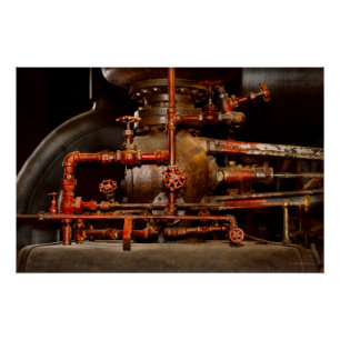 Póster Steampunk - Sueños de cañerías