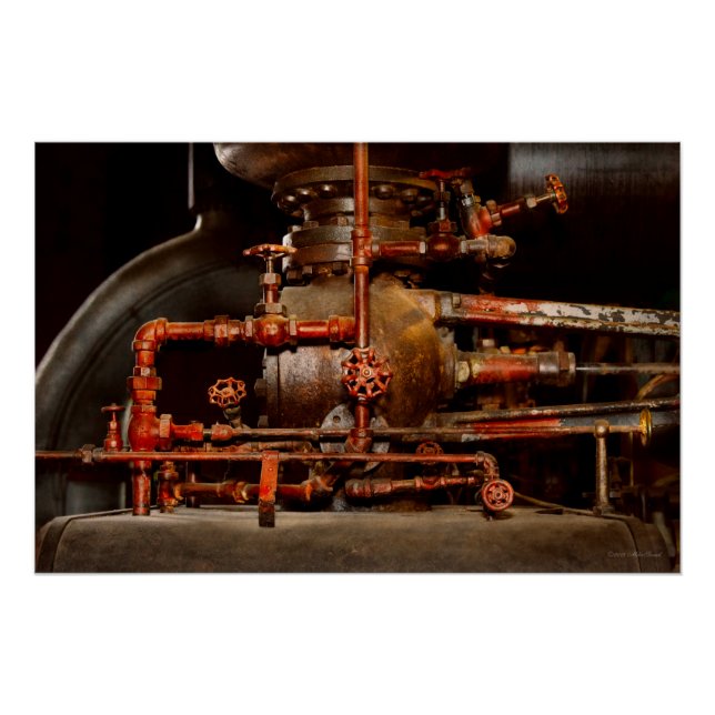 Póster Steampunk - Sueños de cañerías (Anverso)