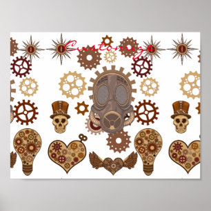 Póster Steampunk Theme Thunder_Cove