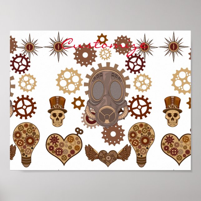 Póster Steampunk Theme Thunder_Cove (Frente)