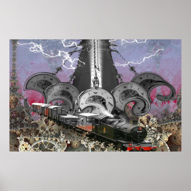 Póster Steampunk Time Machine (Frente)