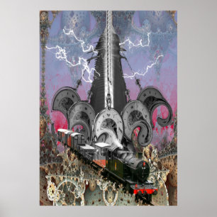 Póster Steampunk Time Machine