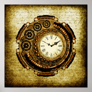 Póster Steampunk Time Machine