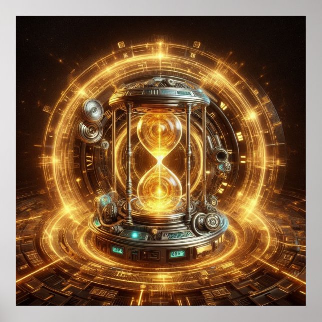 Póster Steampunk, Time Machine, Time/Space/Continuum 003X (Frente)