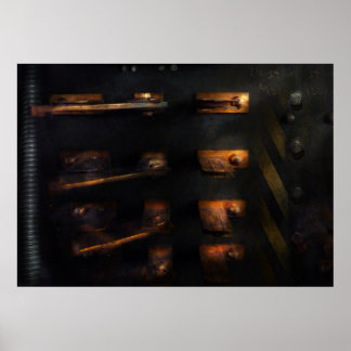 Póster Steampunk - Tira el interruptor