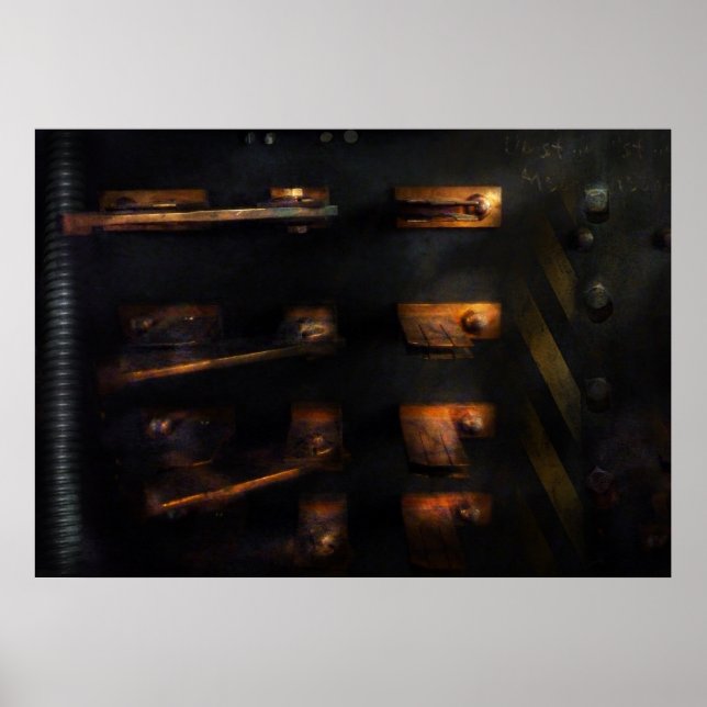 Póster Steampunk - Tira el interruptor (Frente)