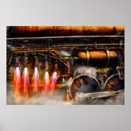 Póster Steampunk - Tren - El super expreso