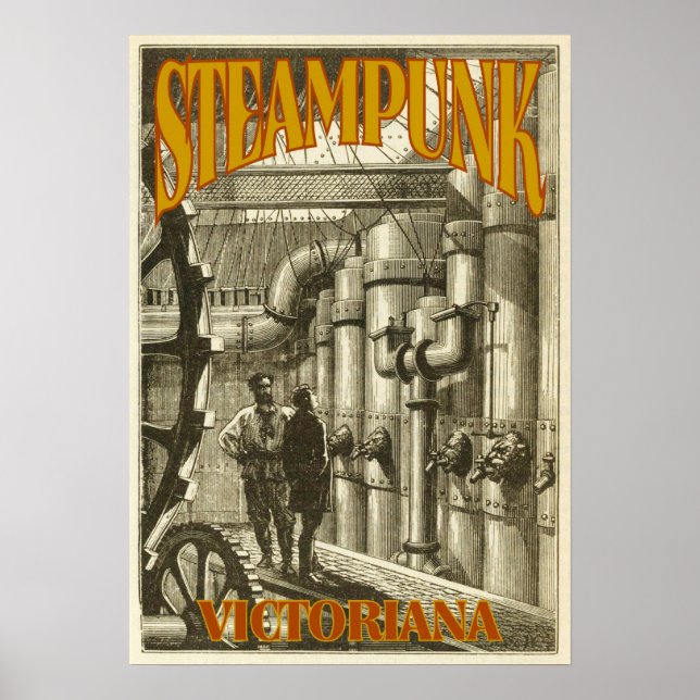 Póster Steampunk Victoriana (Frente)