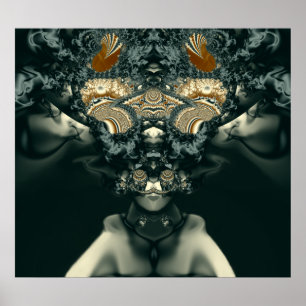 Póster Steampunk Voodoo Priestess