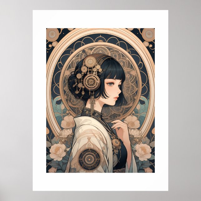 Póster STeAMPuNK+WAGiRL (Frente)