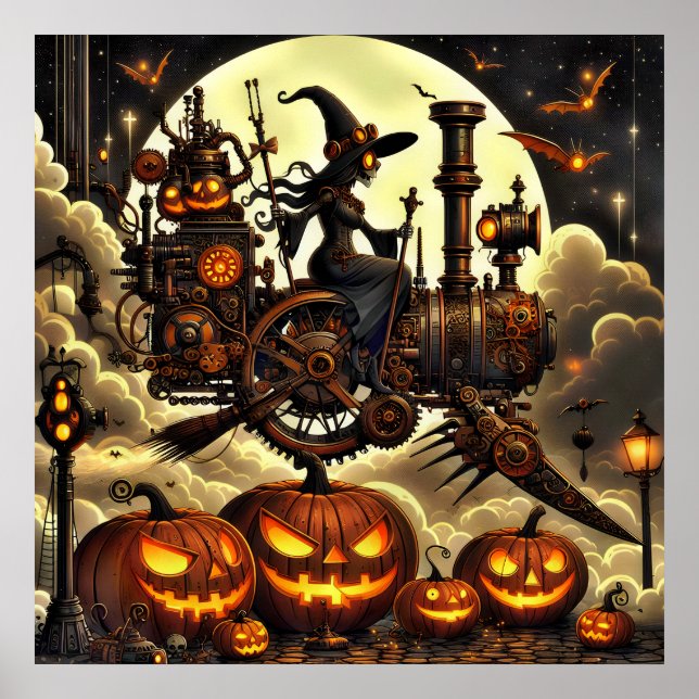 Póster Steampunk Witch Art Poster (Frente)