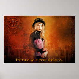 Póster Steampunk woman