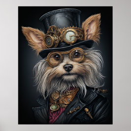 PÓSTER STEAMPUNK YORKSHIRE TERRIER