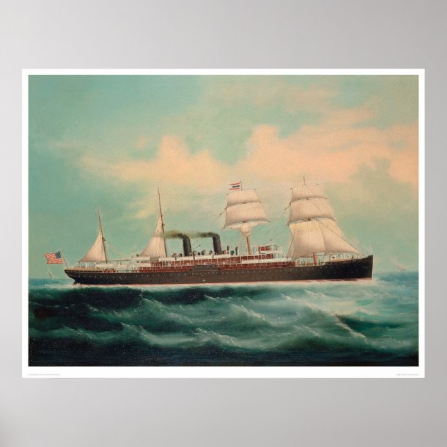 Póster Steamship S.S. China (1614A) (Frente)