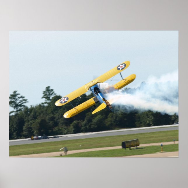 Póster Stearman de 1943 PT-17. (Frente)