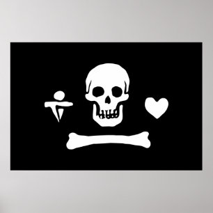 Póster Stede Bonnet Pirate Flag Jolly Roger