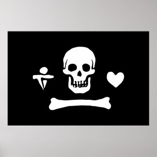 Póster Stede Bonnet Pirate Flag Jolly Roger