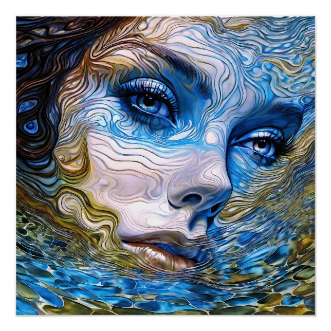 Póster "Steel Gaze" - Mujeres En El Agua (Anverso)